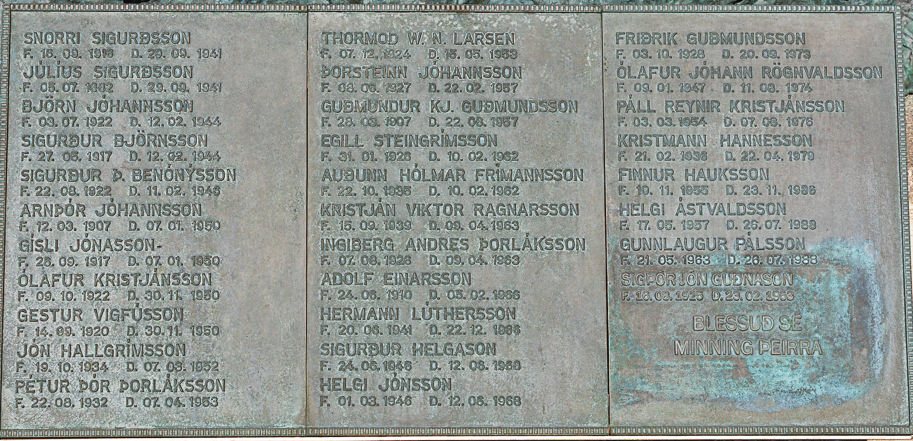 Minnisvarði um drukknaða
Siglufirðið